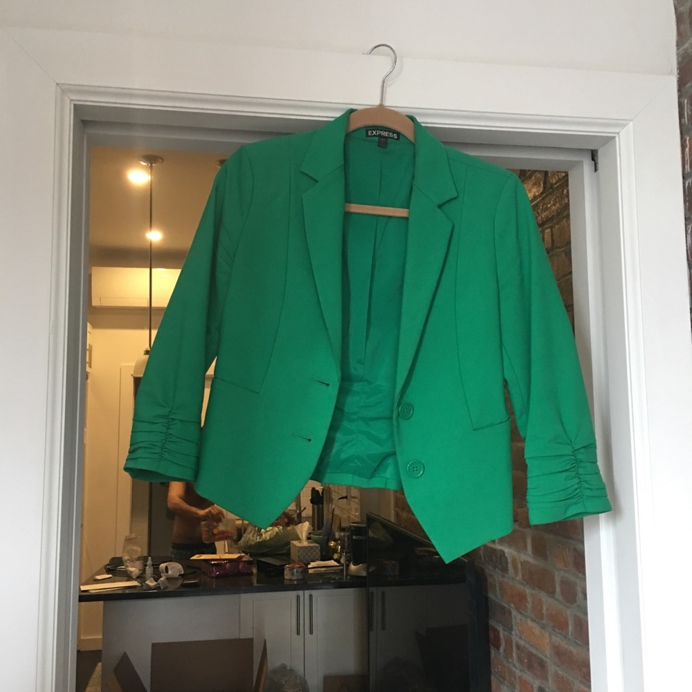 Express Green blazer